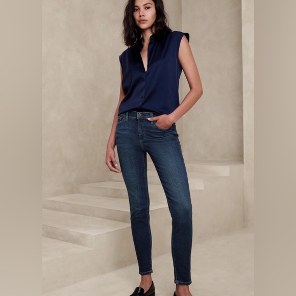 NWT Banana Republic Vintage Stretch Skinny Mid Rise Jeans Size 25 - Picture 1 of 11